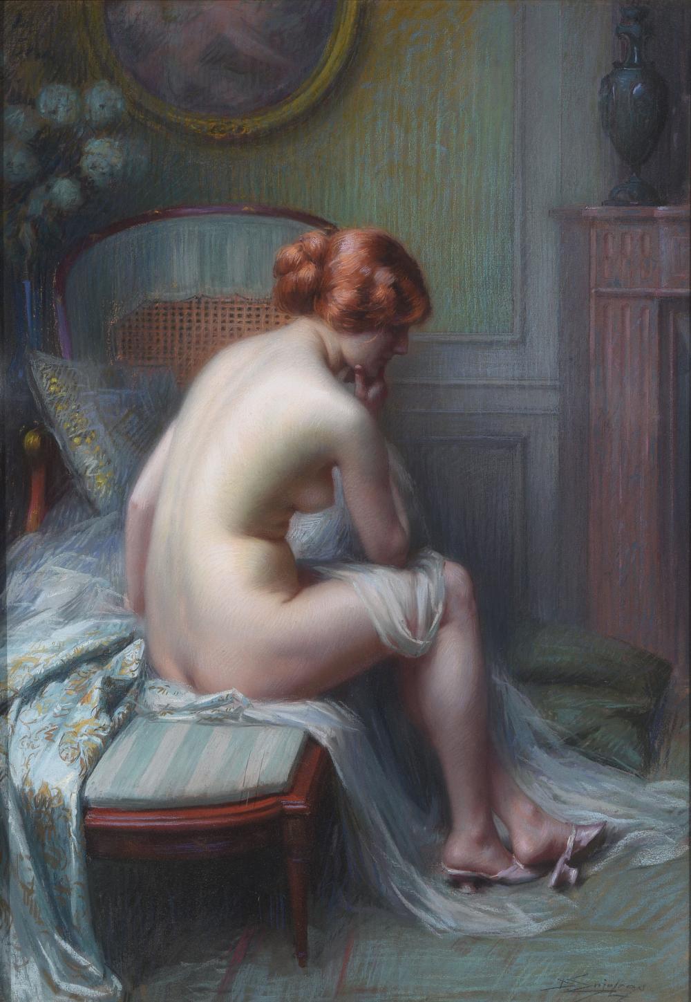 La modella svestita